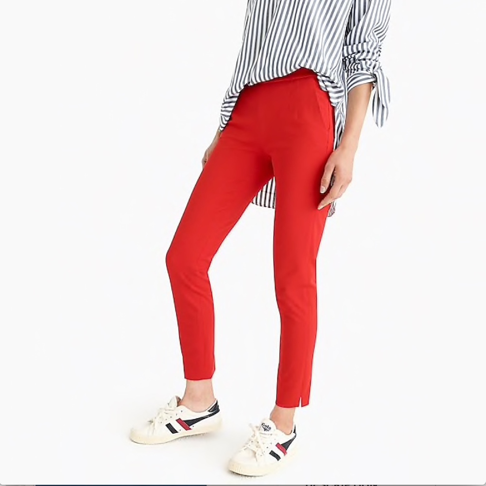 Like New Martie Jcrew Red Crop Pants